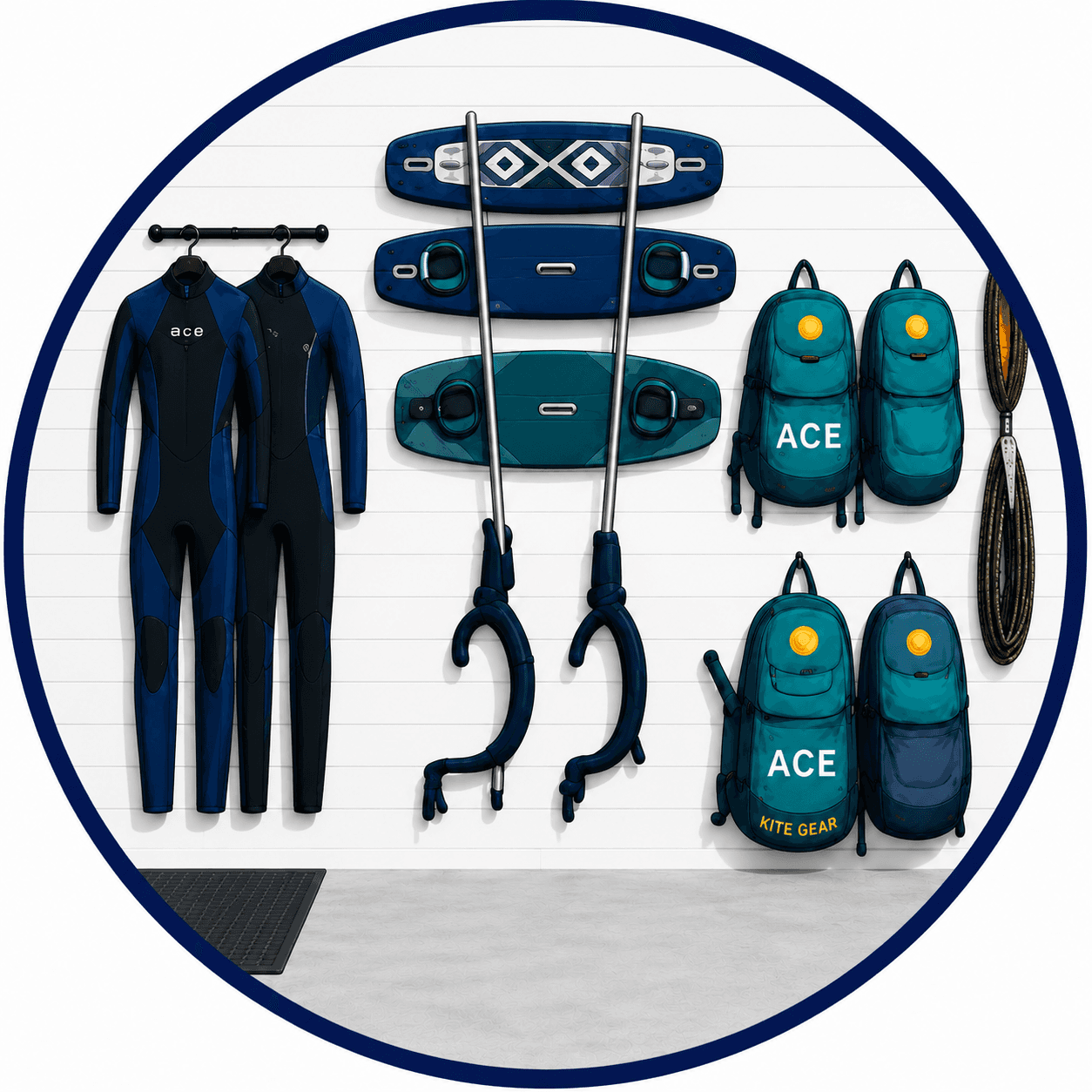Secure local storage space for kitesurfing gear in Cape Town