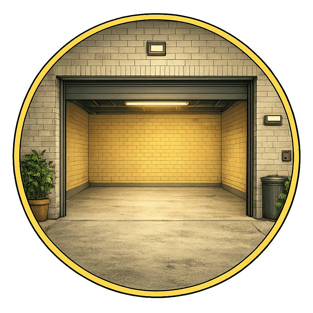 Available storage space to rent